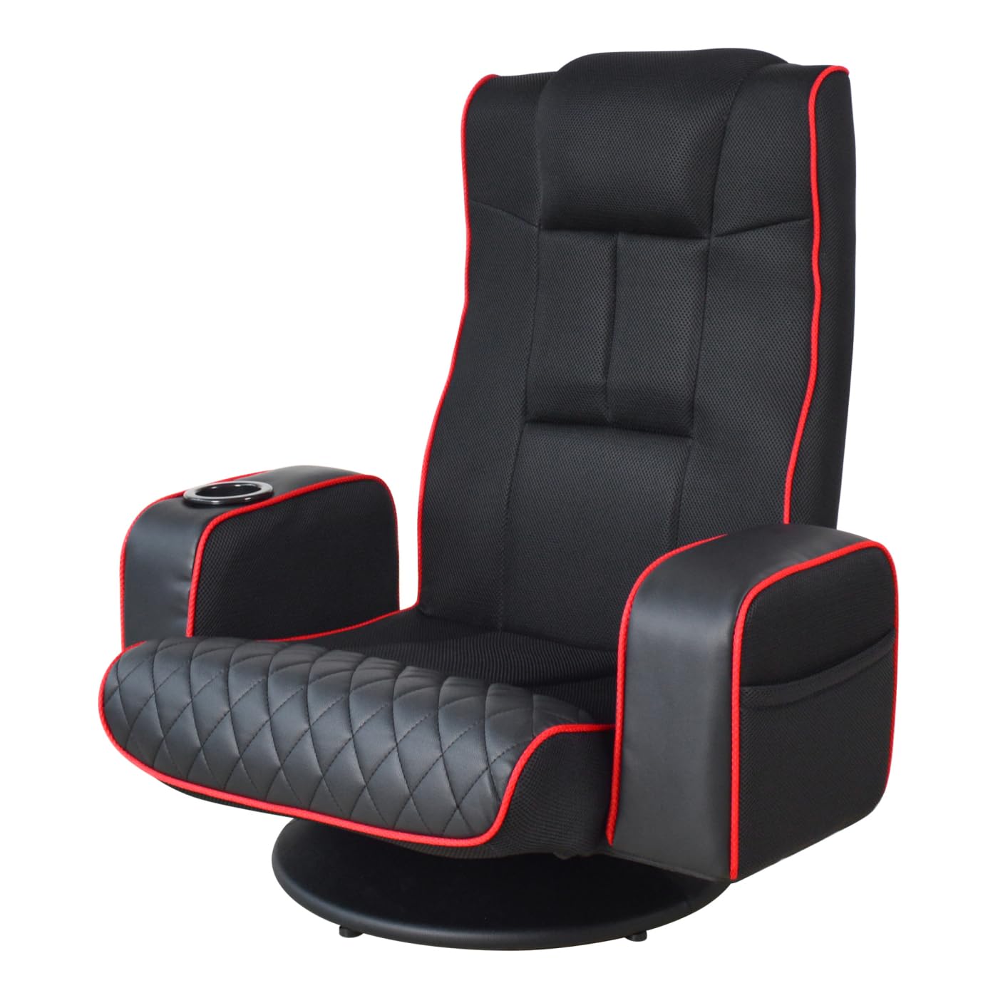 VDD Gaming - Fauteuil Gaming - Fauteuil au Sol - Fauteuil Gaming Noir/Rouge
