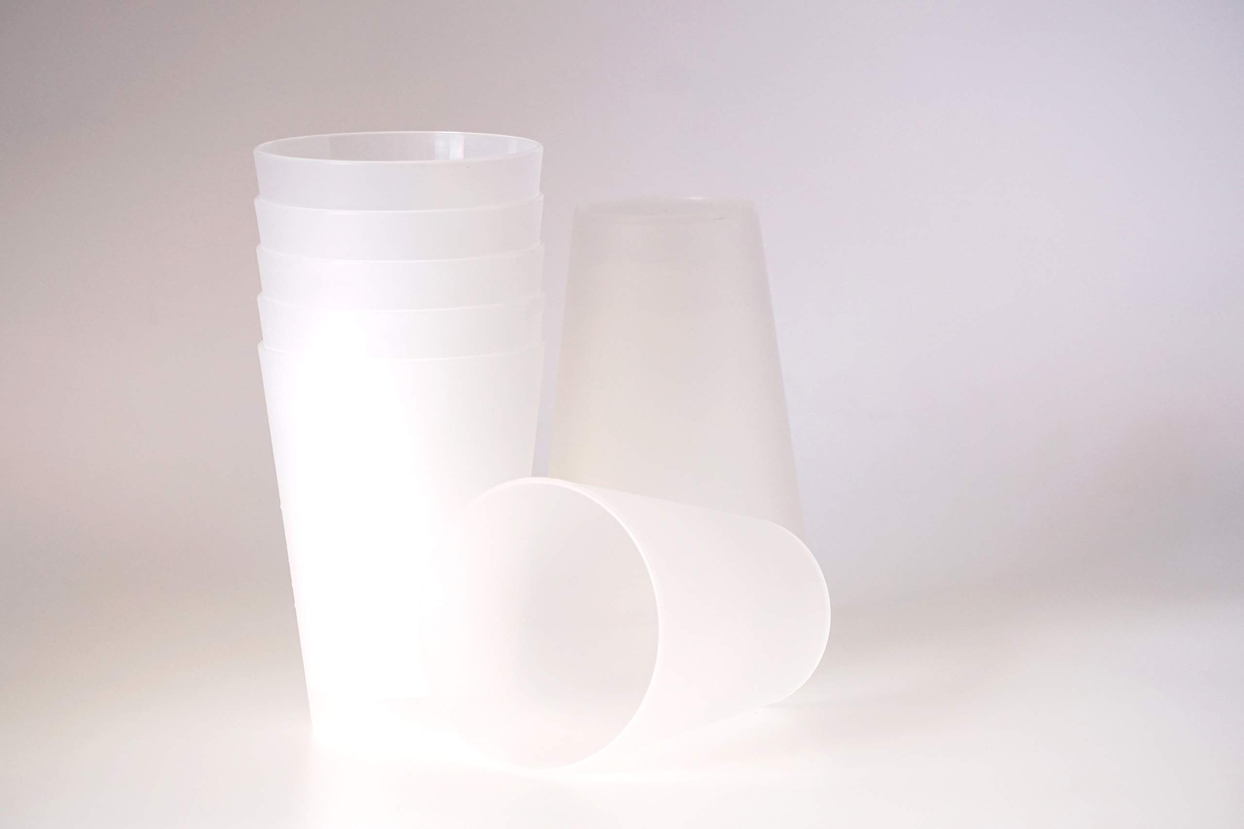 Bicchieri di plastica colorati riutilizzabili lavabili 230ml