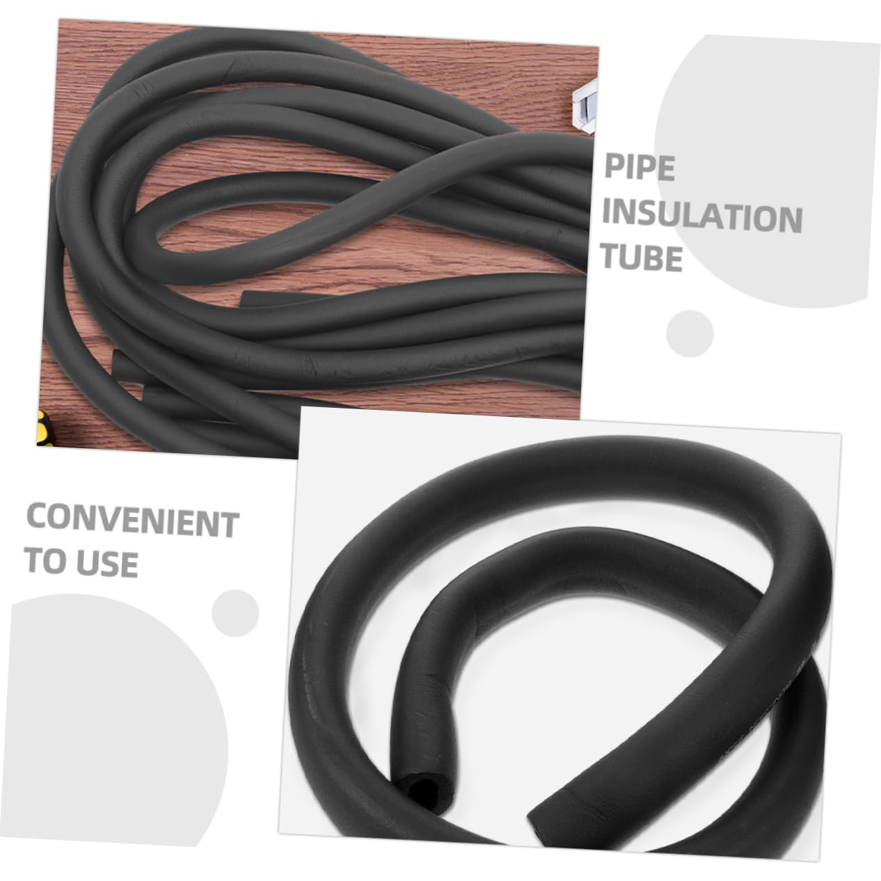 4x Rohrisolierung PE-Schaum - Wärmeschutz Für Wasserrohre 40cm