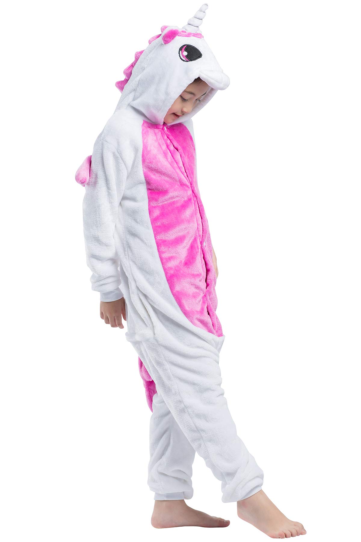 Niños Pijama Animal Kigurumi Animados Cosplay Unicornio Caballo Volador para Niños Unisex