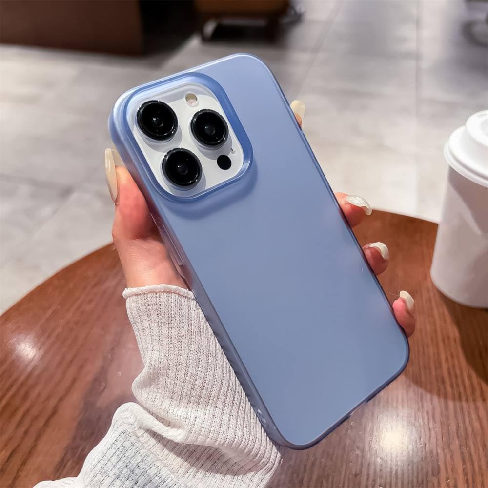 Amazon.co.jp: 超薄型マット半透明電話ケース iPhone 14 Plus 13 12