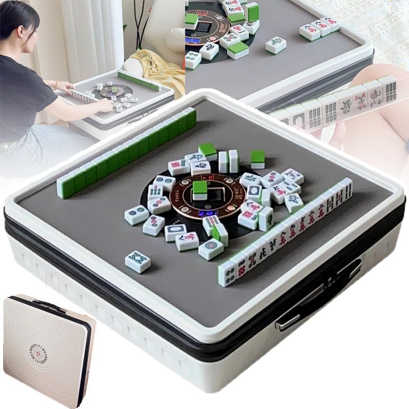 Tavolo Mahjong elettrico con piastrelle magnetiche di mescolamento automatico per stile cinese e filippino, uso interno ed esterno del gioco