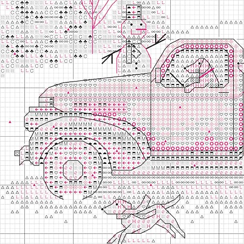 Image of Dimensions 70-09622 Joy Ride Beginner's Mini Counted Cross Stitch Kit, 7 inch x 5 inch, 14 Cnt. White Aida, 4 Pieces
