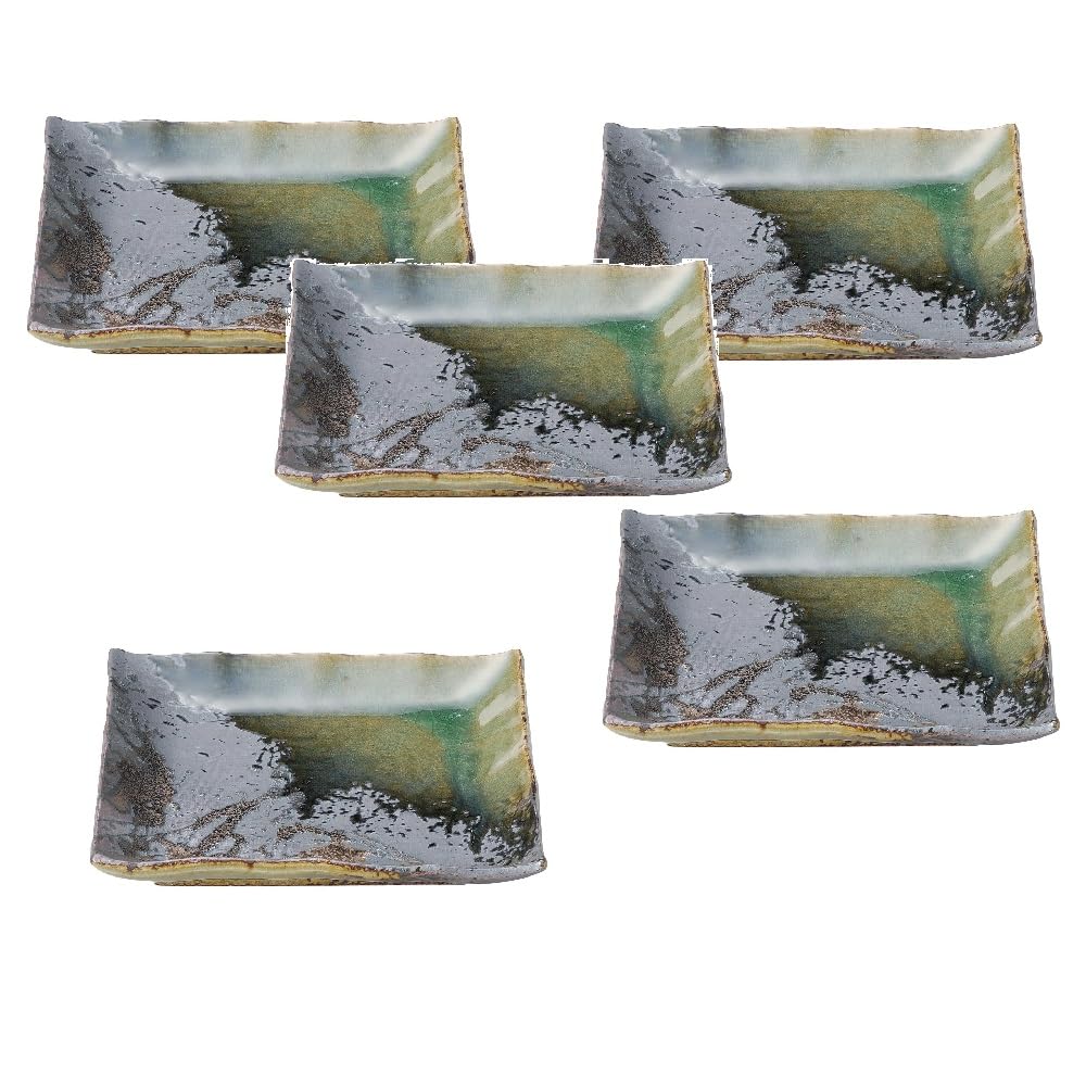 金彩古伊万里中皿揃 翔山窯 5枚セット 直径約19.6cm