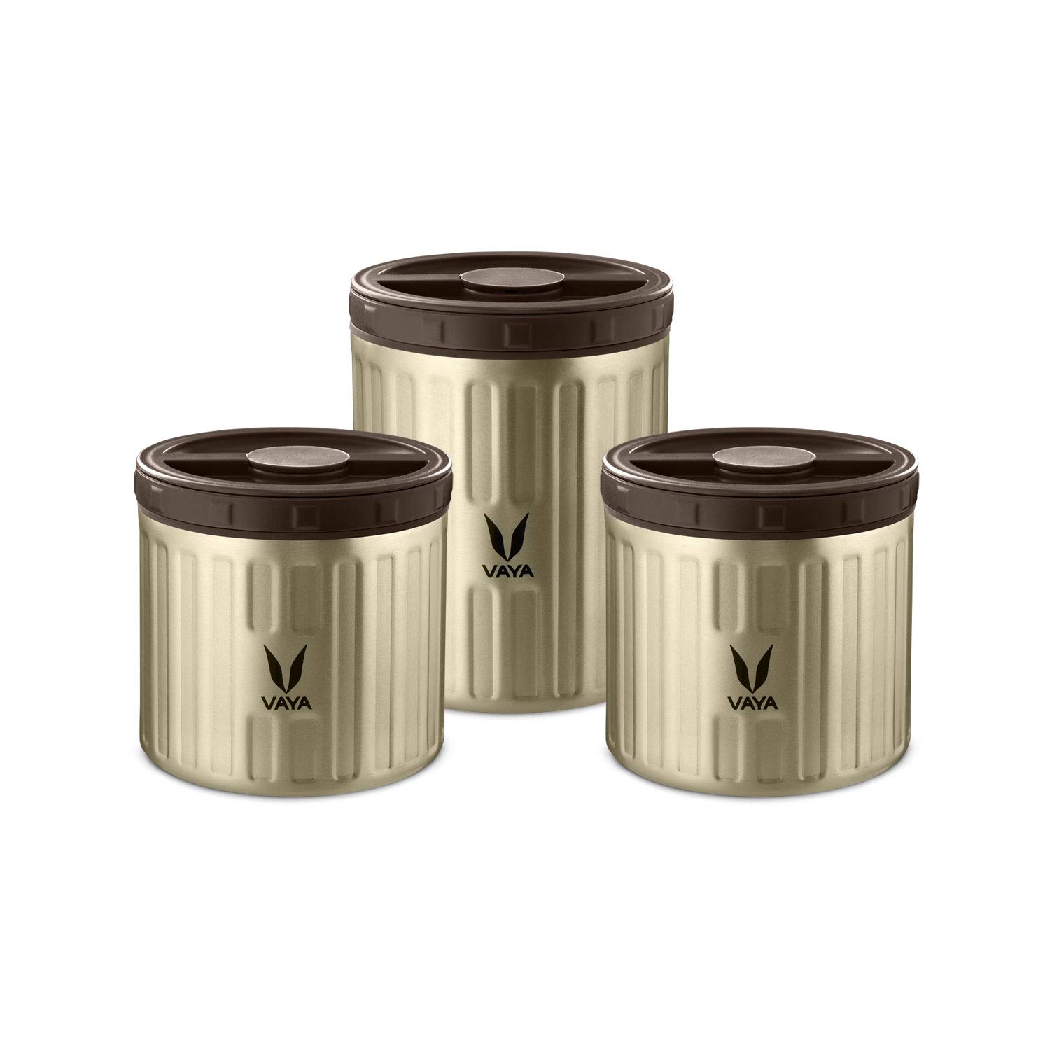Vaya Preserve Stainless Steel Jar For Kitchen Storage 1100ml