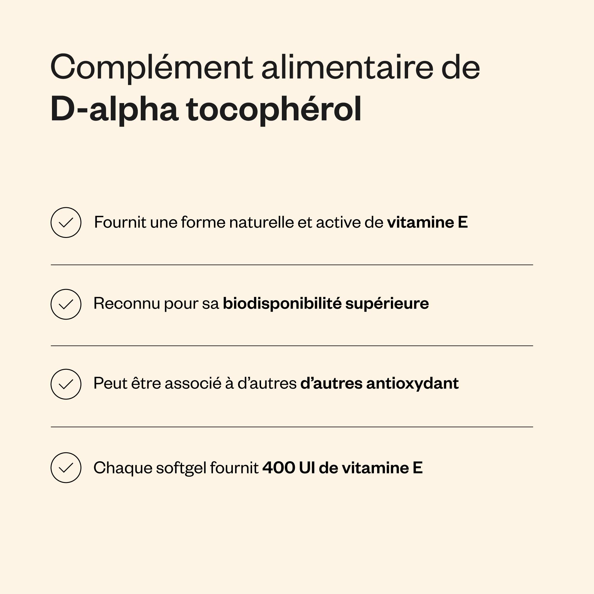 Vitamine E Naturelle - (D-Alpha Tocophérol) - Bonne Santé de la Peau et des Cheveux - Aide à Protéger les Cellules Contre le Stress Oxydatif - 100 Softgels - Sans Gluten - SuperSmart