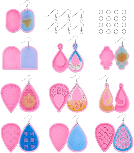 Vista 125 de 6 moldes de fundición de resina de silicona, corazón de perro, huellas de pata de perro, llavero de palabra de hueso, molde de fundición de jabón