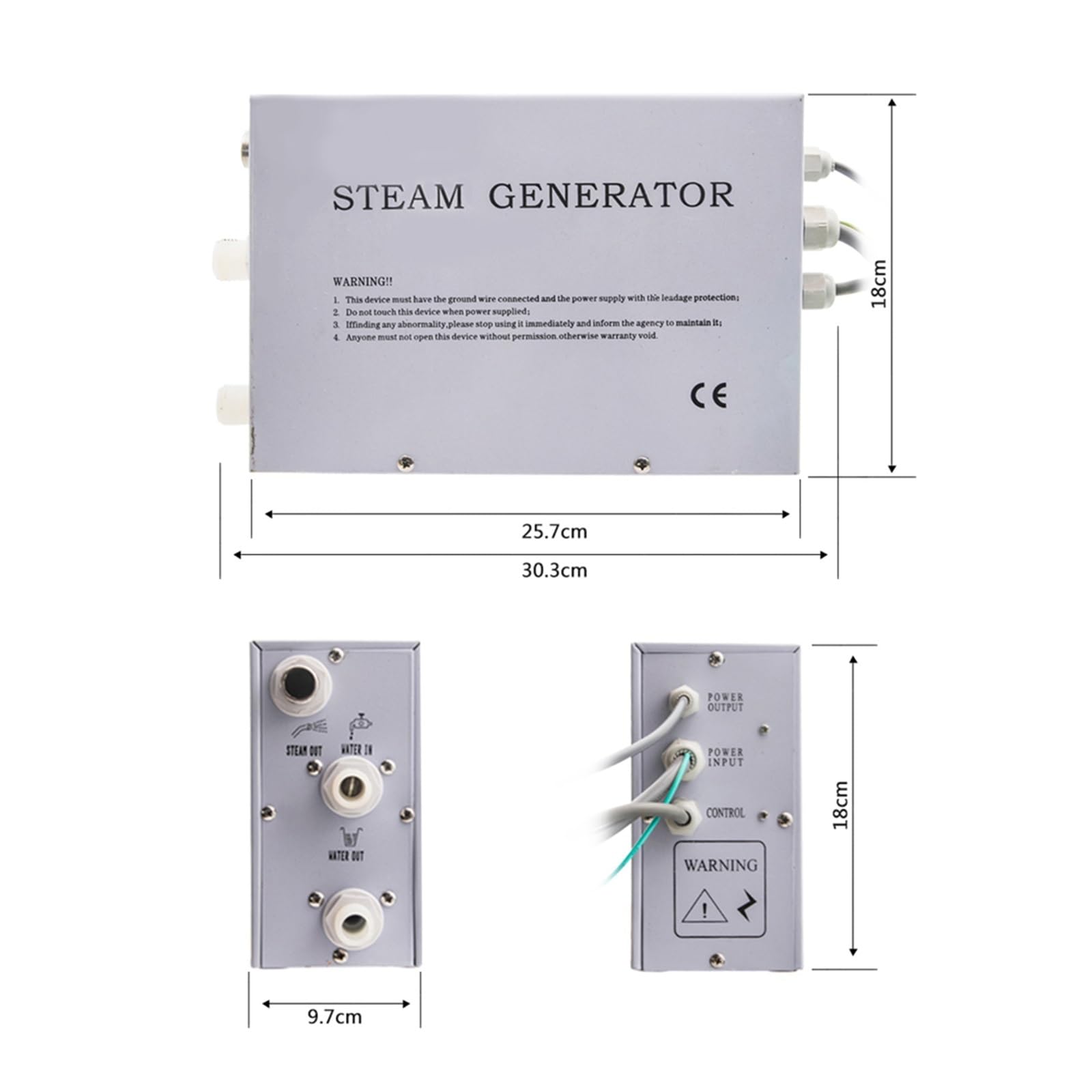 Mini macchina for sauna a e montata a parete da 3KW, kit di accessori for bagno turco con doccia display LCD for controller for for telefono,Altamente Efficiente | VS-9007W-3KW-1-BP