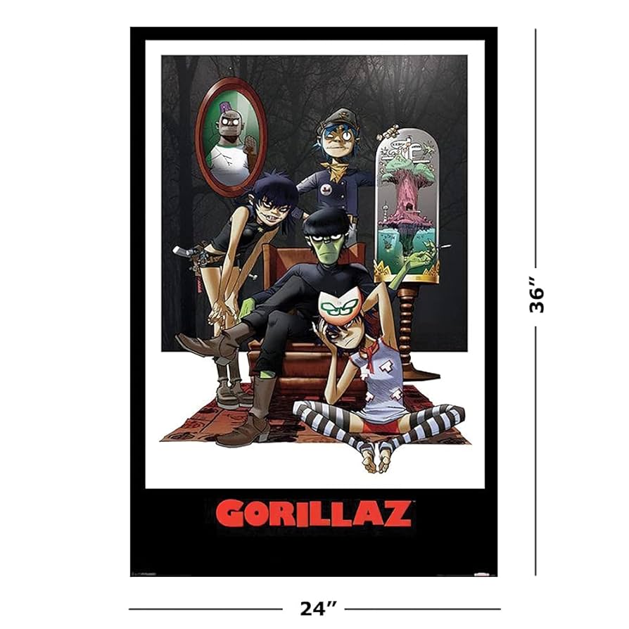 Amazon.co.jp: Gorillaz - ミュージックポスター (プラスチック