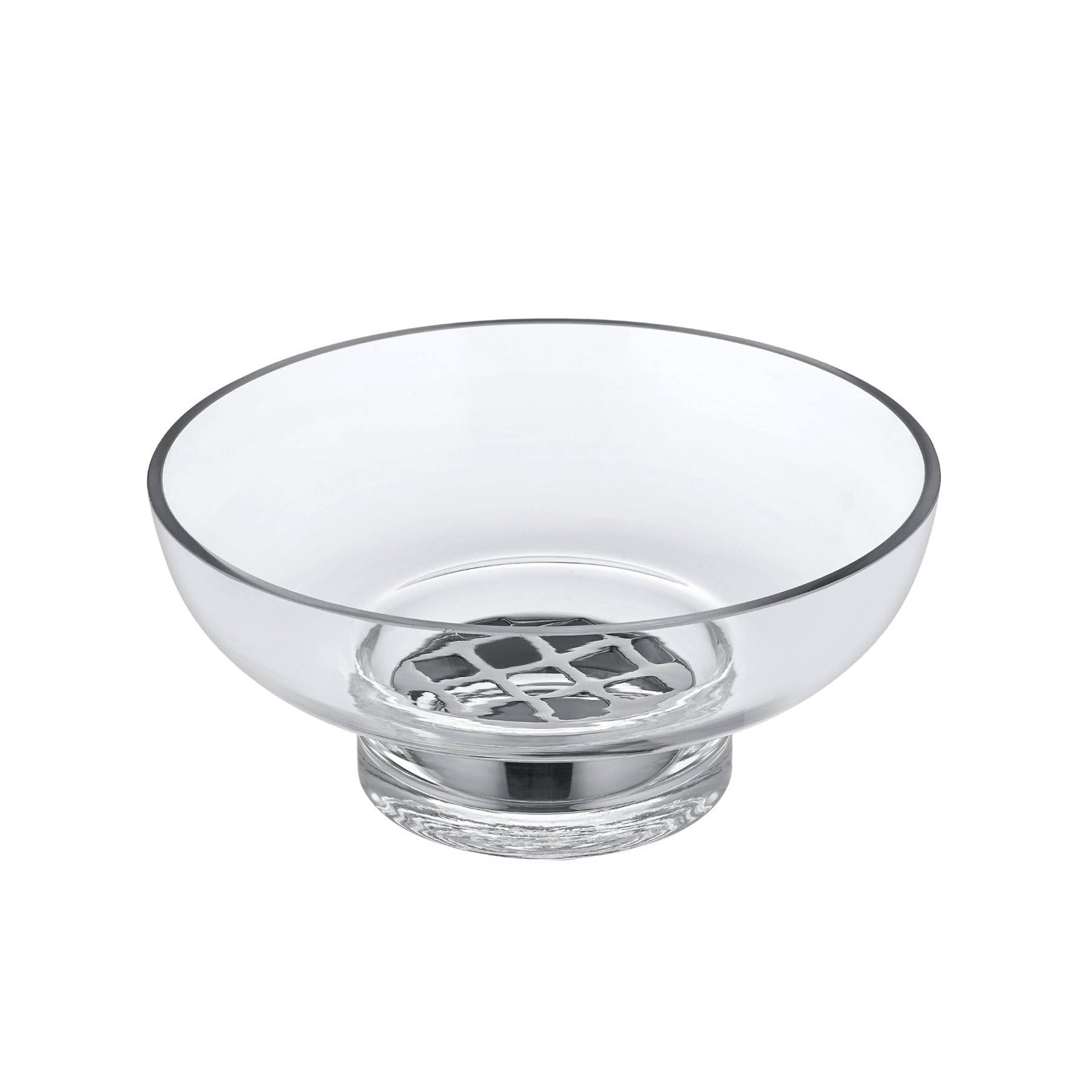 blomus Vase MIYABI | Blumenvase aus mundgeblasenem Glas | Dekovase Farbe Clear | Größe M | Ø23 x 10H cm