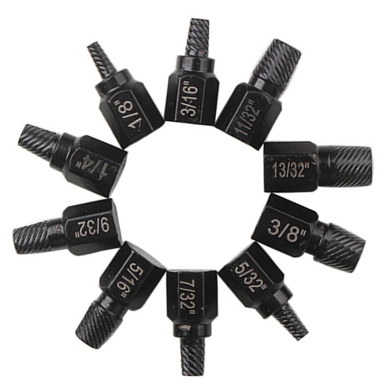 Nueayms 10 Pcs Screw Bolts And Nuts Extractor Set Damaged Removal Screw Sleeve Tool Extractor S