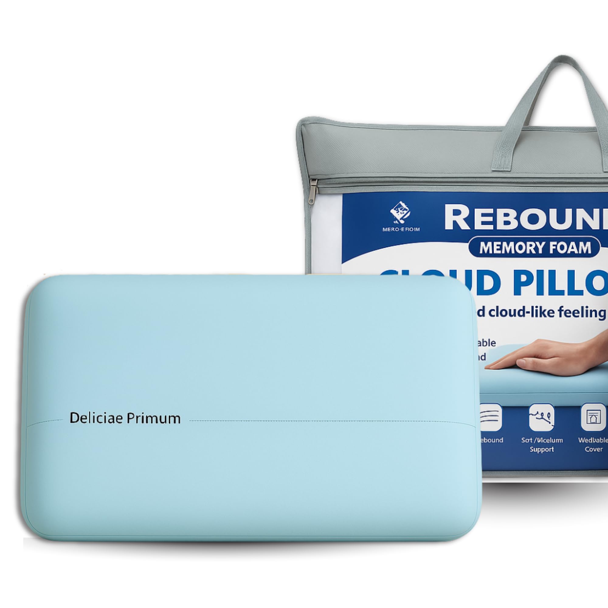 Memory Foam Pillow Two-Sided Soft and Firm Neck Pillow for Sleeping Neck & Shoulder Pain R...