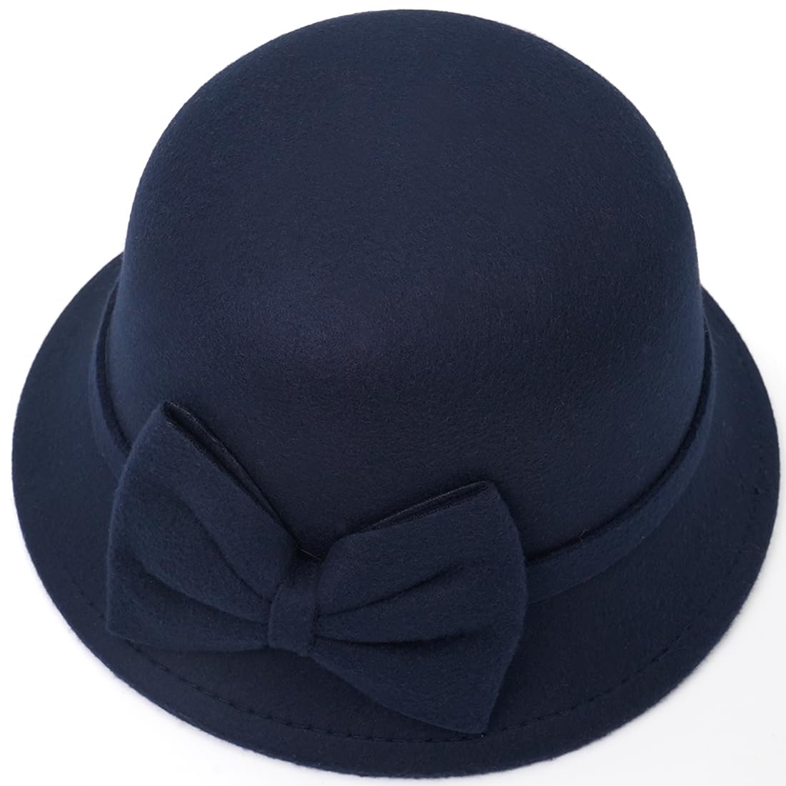 Filz-Glockenhut, Vintage-Fedora-Eimerhut, Bowler-Hüte für Damen
