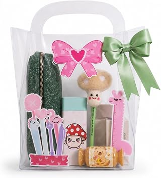 Sevimli Simli K rtasiye Seti/Glitter Kalem Kutusu, HB Kalem, Silgi, Washi Bantlar, Kalemt ra  Ye il