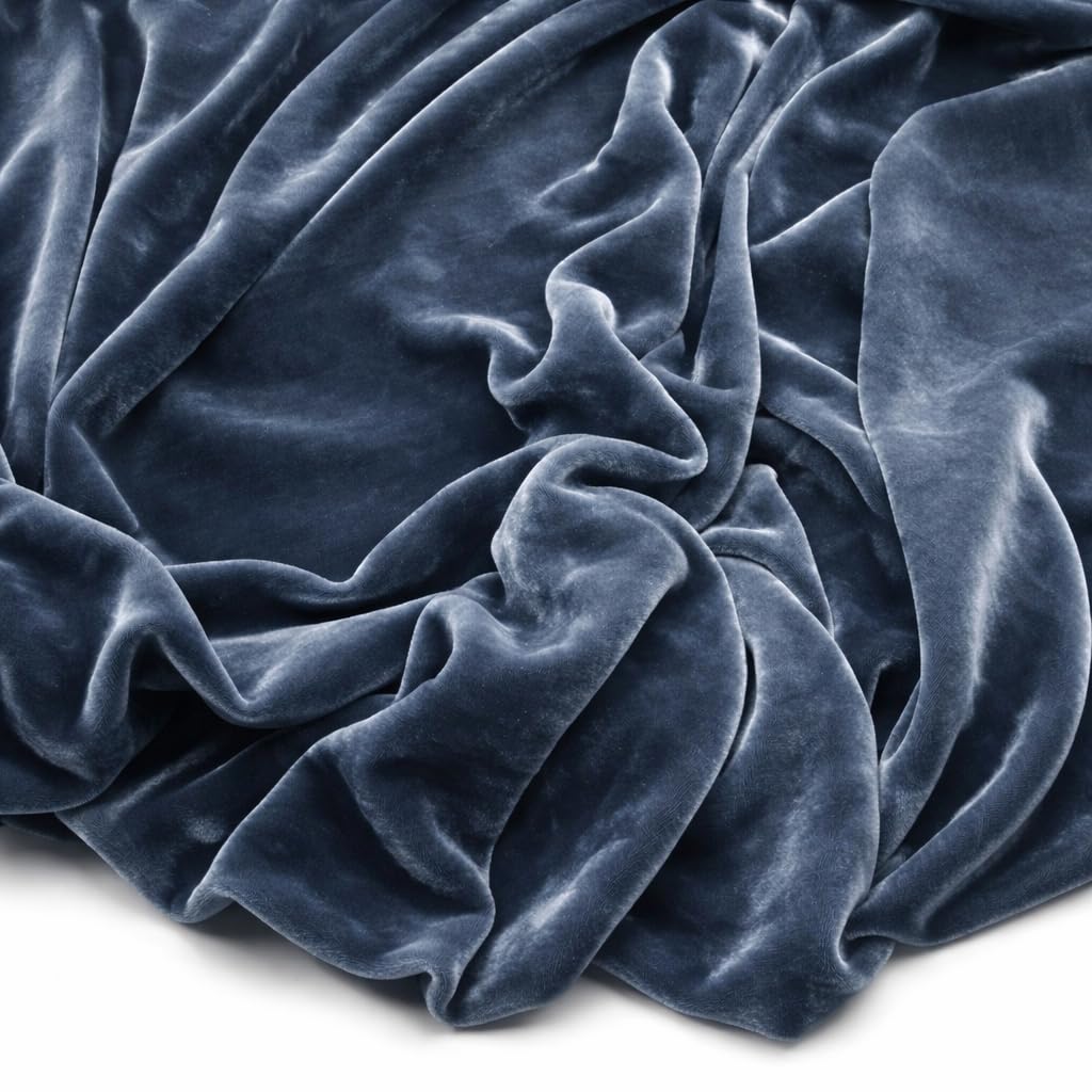 Grey Velvet Fabric, 1 Meter-image-18