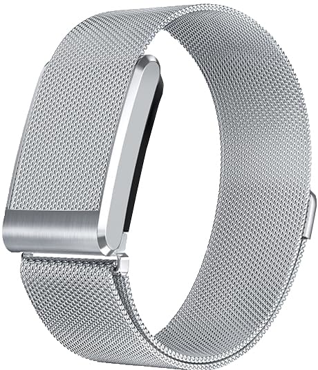 Bracelet connecteur métallique WHOOP 5.0 en maille milanaise acier inoxydable