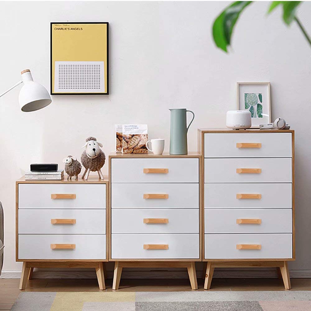 128 mm Schubladenknöpfe aus Holz, Massivholz, Schrankgriffe, Hardware, Möbel, Kommode, Kleiderschrank, Schrankgriffe, 10 Stück (Lochabstand: 128 mm)