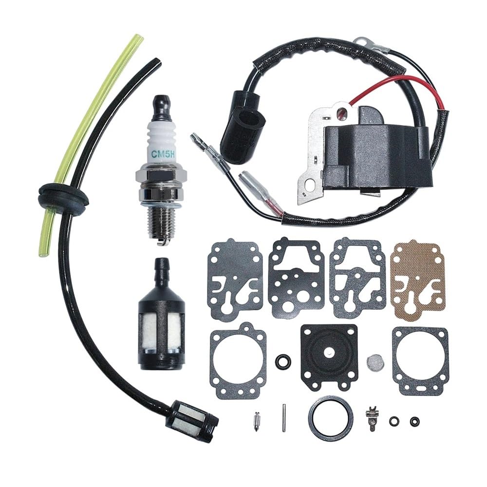 Bobina de Encendido bujía GX35 GX 35 línea de Filtro de Combustible Ojal Kit de reparación de carburador cortacésped Pieza de Repuesto del Motor