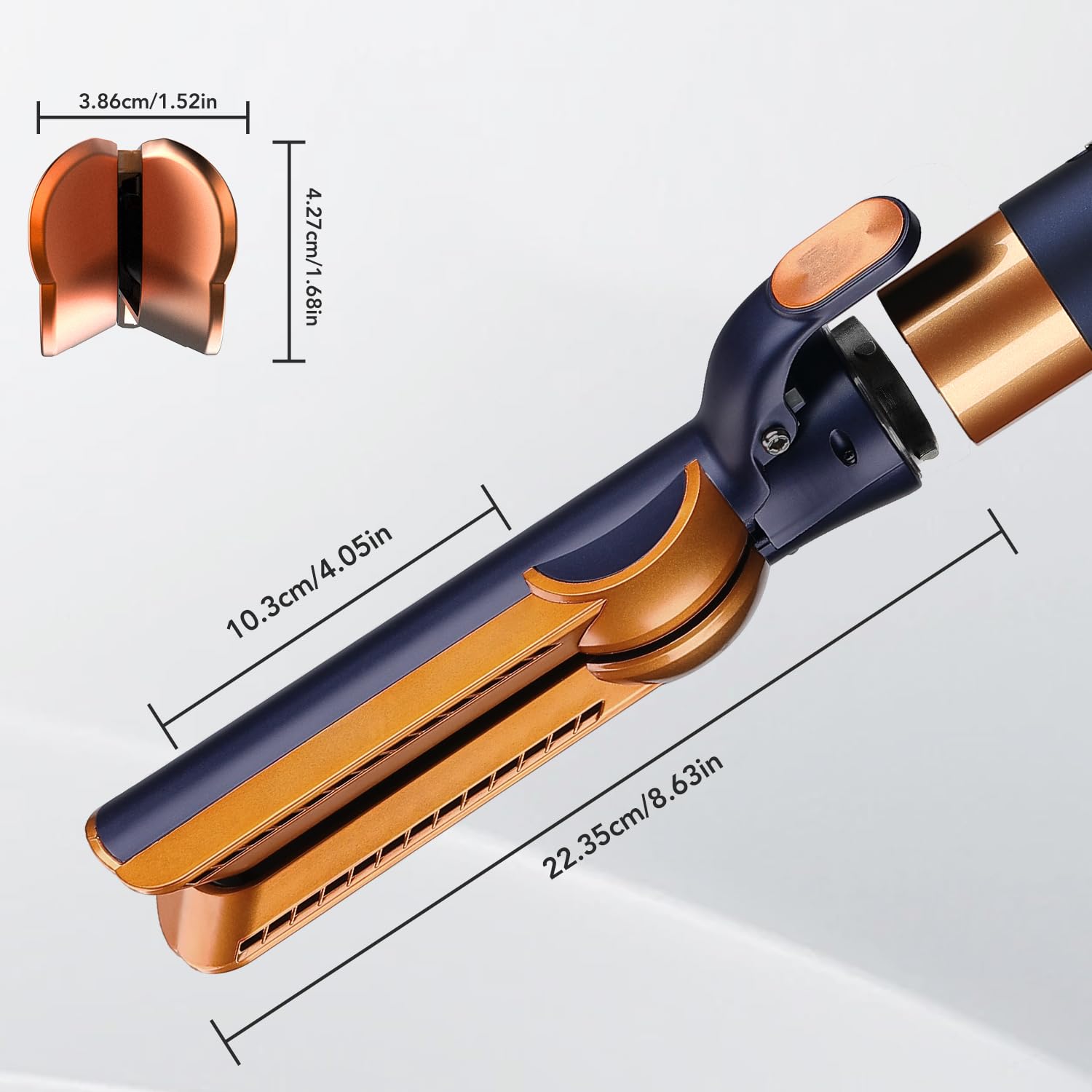 Glätteraufsätze für Dyson Airwrap mit Airflow Technologie ohne heiße Platten für sanftes Haarstyling mit weniger Schäden, Kompatibel mit HS01/HS05/HS08, Blau