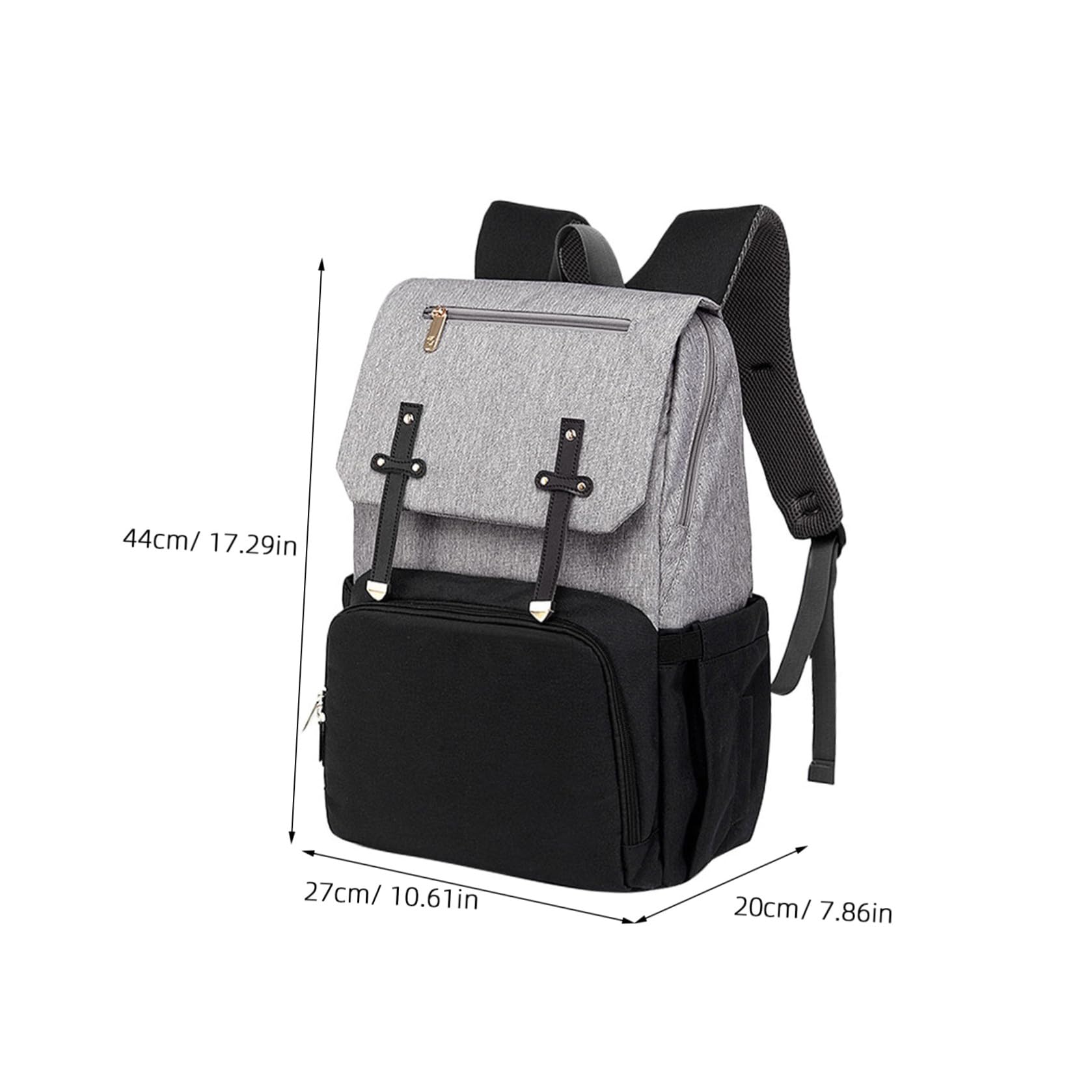 Toddmomy Multifunktionaler Wickelrucksack und Doppelten Schultertaschen aus Oxford Stoff mit Großer Kapazität für Einkauf und Reisen