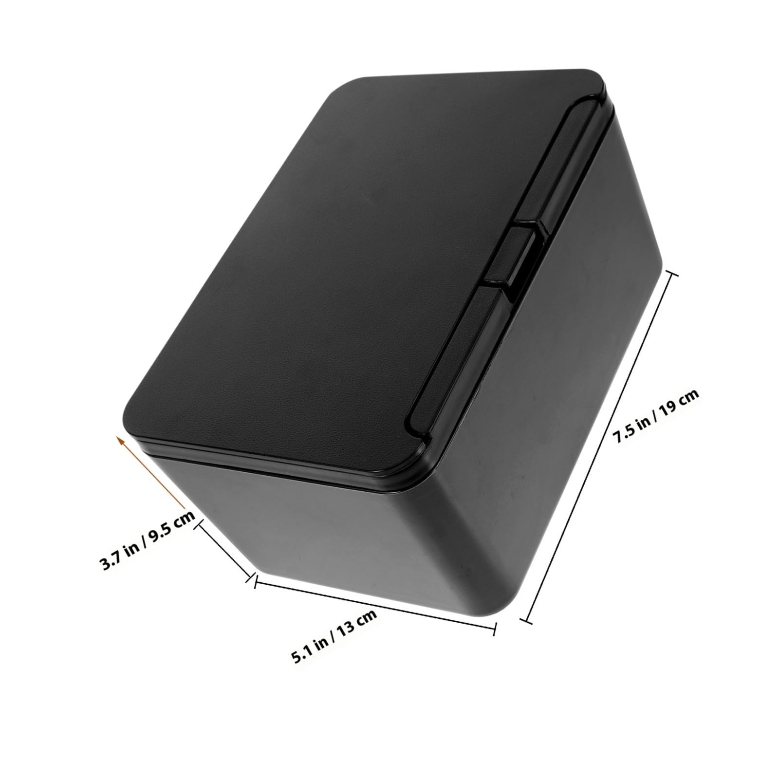 TOYANDONA Dispensador de Servilletas Negro para Escritorio, Caja para Pañuelos Tapa, Material Plástico Resistente, Organizador de Toallitas Húmedas para Hogar y Oficina, Funda para Caja