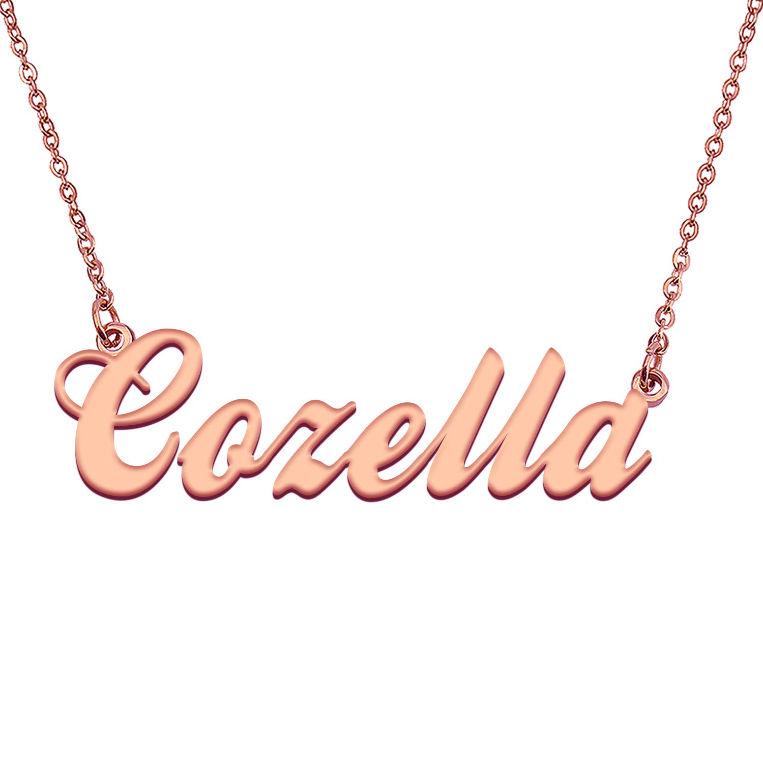 Customized Made 18K Gold Plated Any Name Necklace Personalized for Her