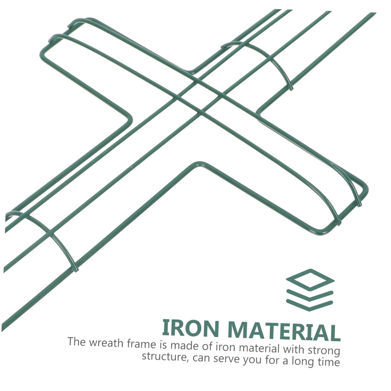 Garneck Shaped Wreath Holder Shaped Wreath Rack for DIY Floral Arrangements Sturdy Frame for Indoor Outdoor Use for Christmas Easter and Seasonal Decor