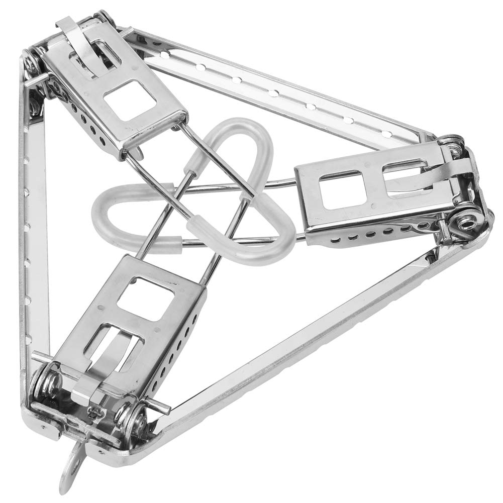 Camping Pot Stand, Opvouwbaar RVS Fornuis Pot Rack, Camping Barbecue Grill, Camping Open Fire Tripod Grill
