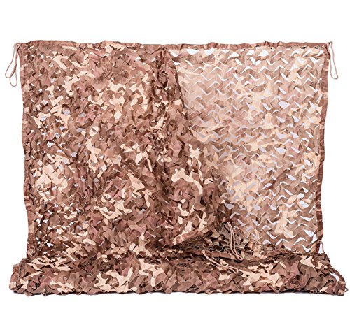 NINAT Filet de Camouflage la Jungle de Filets 9.8ft x 9.8ft Militaire Couverture Camouflage pour Chasse d'ombrage Déco Camping Accessoires de Camouflage Cover