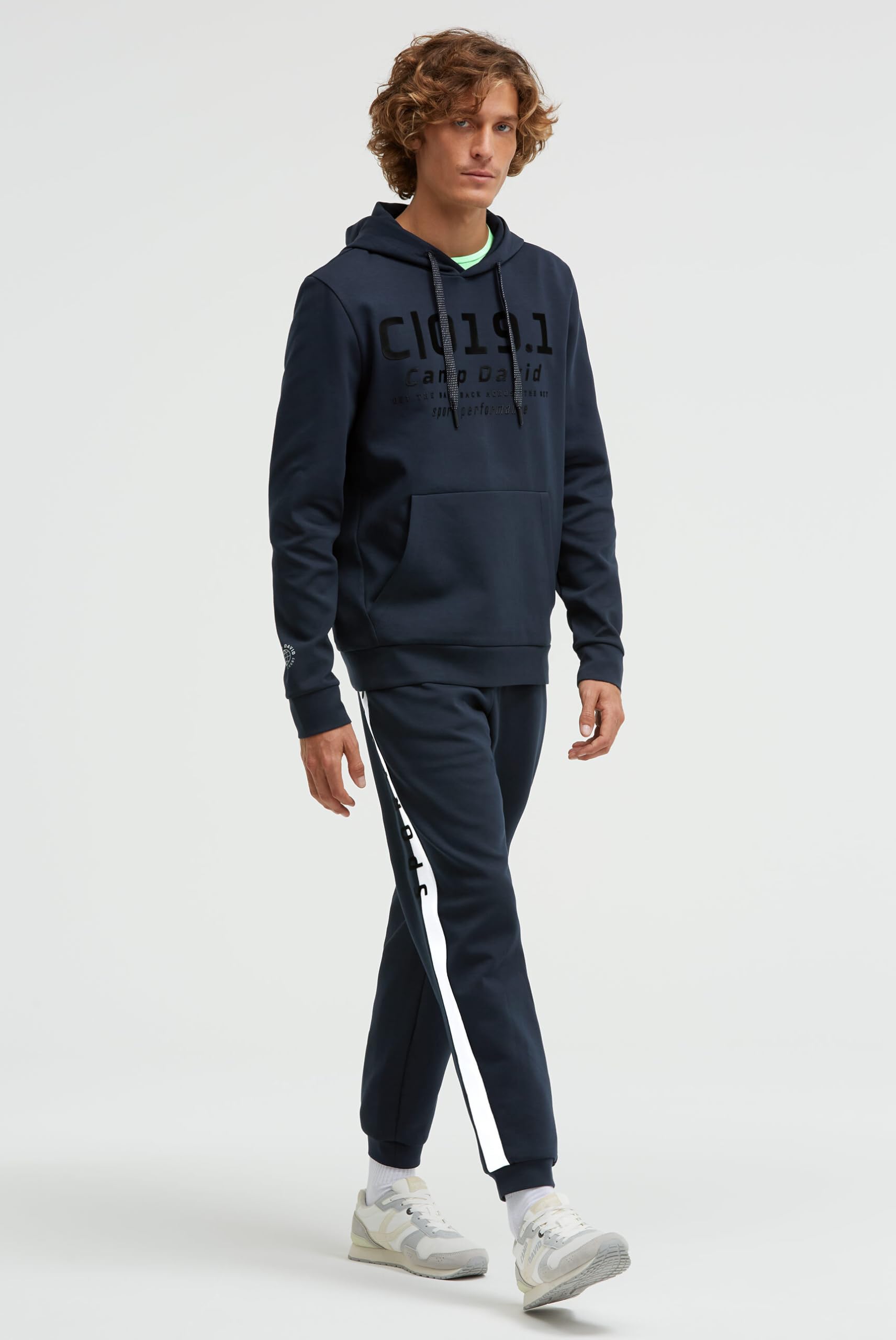 Camp David Herren Jogginghose mit Logo-Tapes an den Seiten