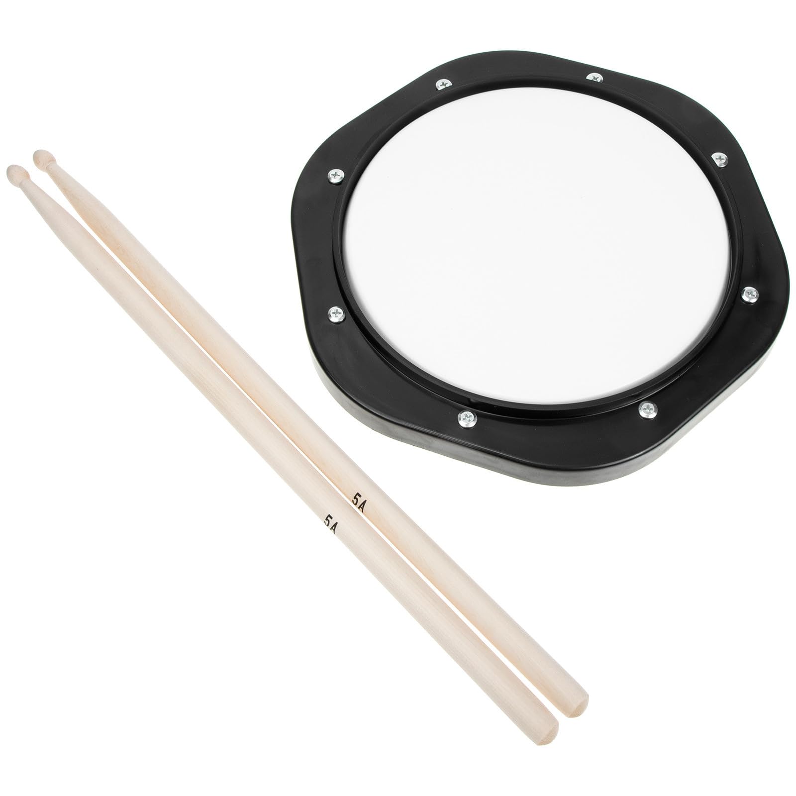 ULTECHNOVO Pad Batteria per Pratica Silenziosa Sacchetto di Stoccaggio e Bacchette Materiali Nylon Legno Tpe per Allenamento Casa e Studio per Batteristi