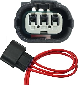 Camshaft Position Sensor Connector Pigtail 3-Pin, OE 19179280 PT2427, Compatible with Honda Accord Civic CR-V Odyssey Pilot, Acura TL MDX RSX TSX, Saturn Vue