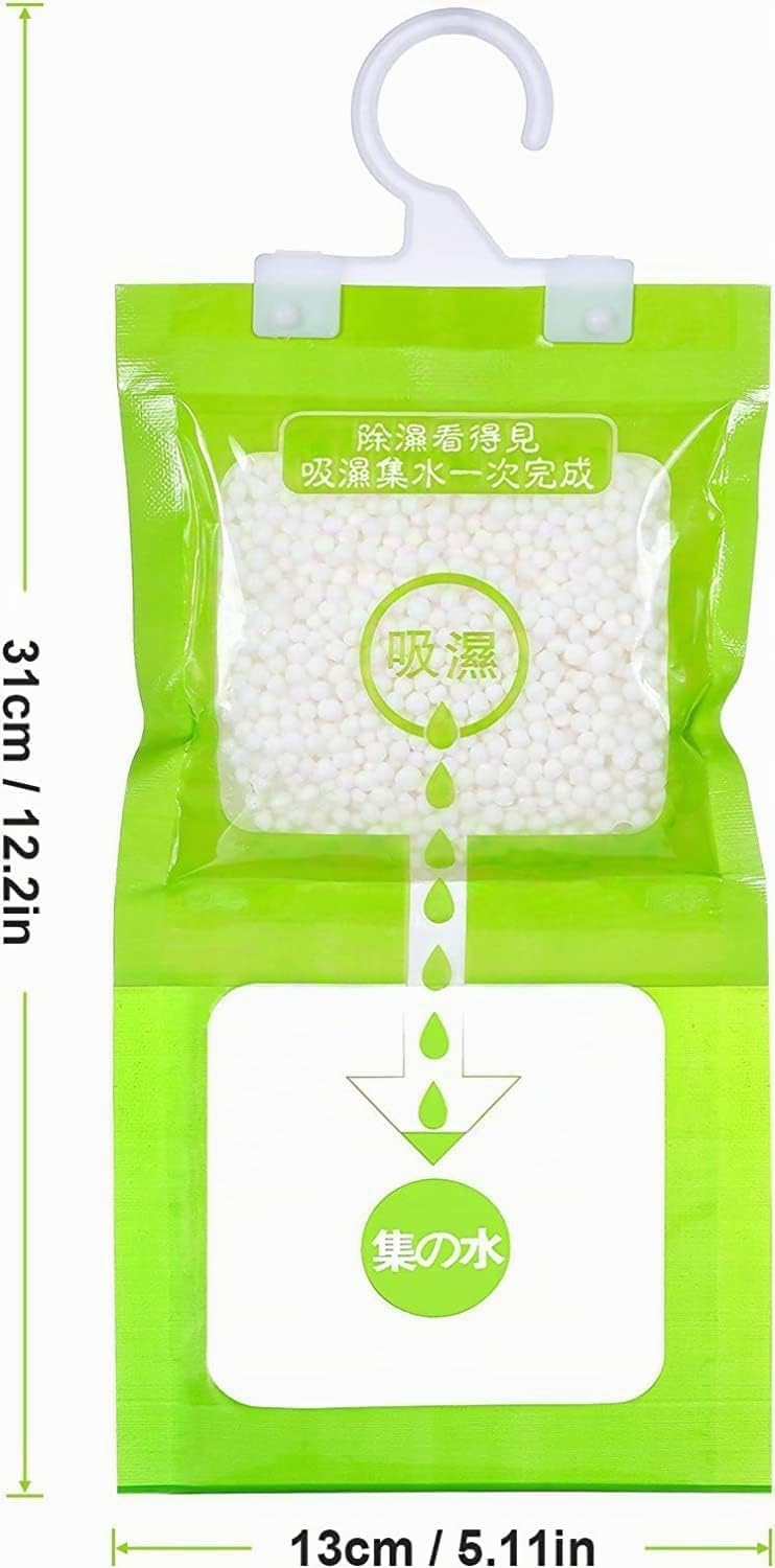 5 Piezas Bolsas Deshumidificantes de 120g, Deshumidificador para Armario, Deshumidificador Colgante, Absorbente de Humedad para Bodega, Vestuarios, Dormitorios