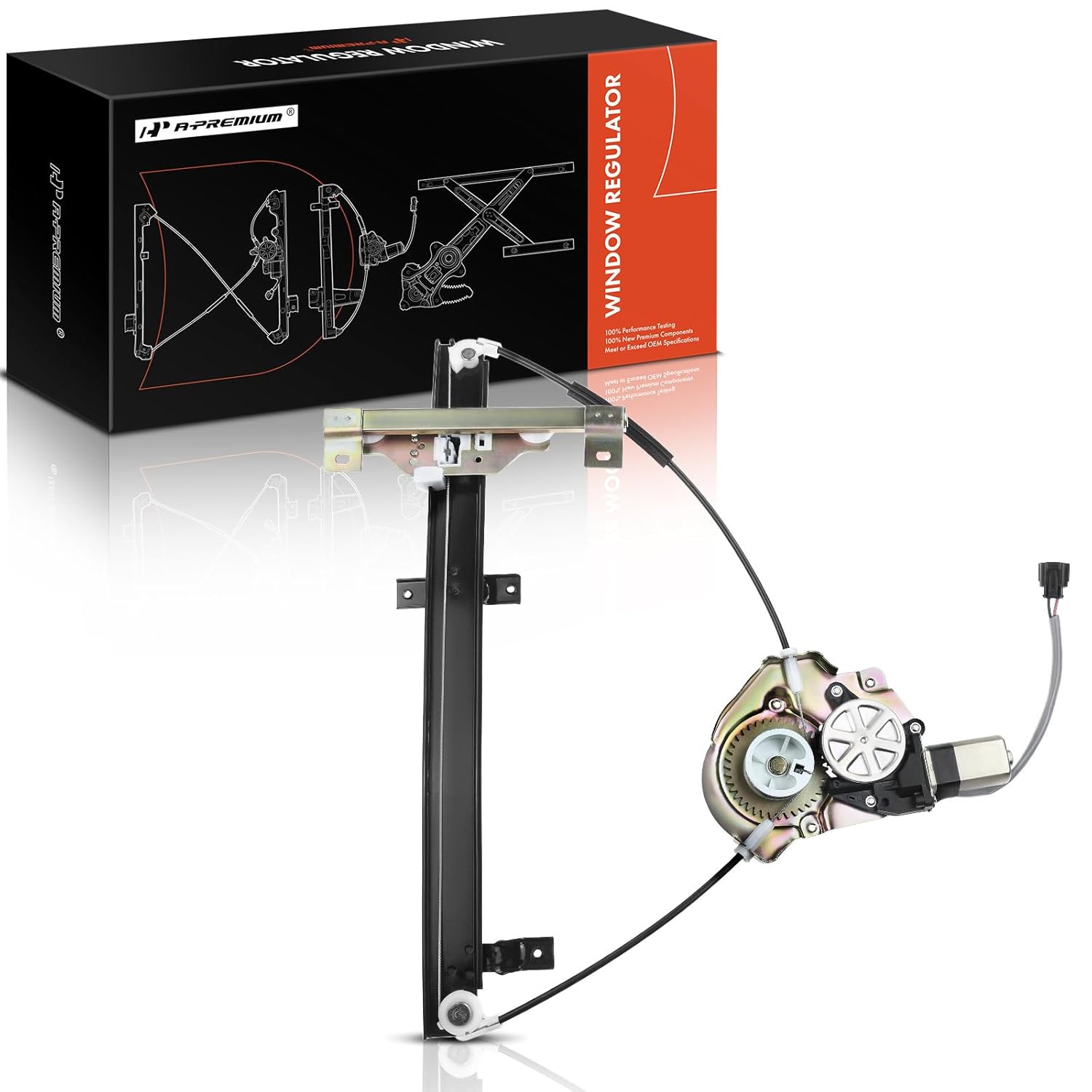 Regulador de Janela Elétrico A-Premium com Motor Compatível com Honda Passport e Isuzu Rodeo 1994-1997 - Lado do Motorista Dianteiro