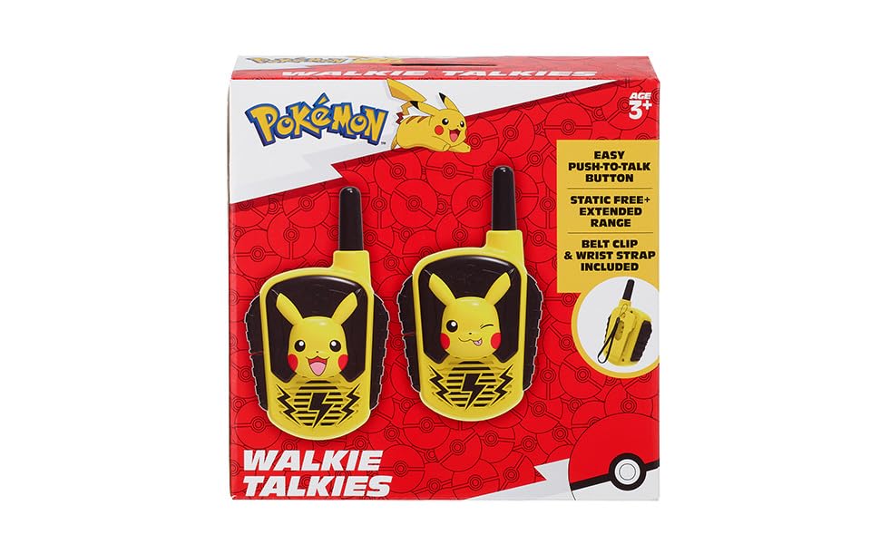 Image of eKids Pokemon Walkie Talkies for Kids, Indoor and Outdoor Toys, Designed for Fans of Pokemon Toys