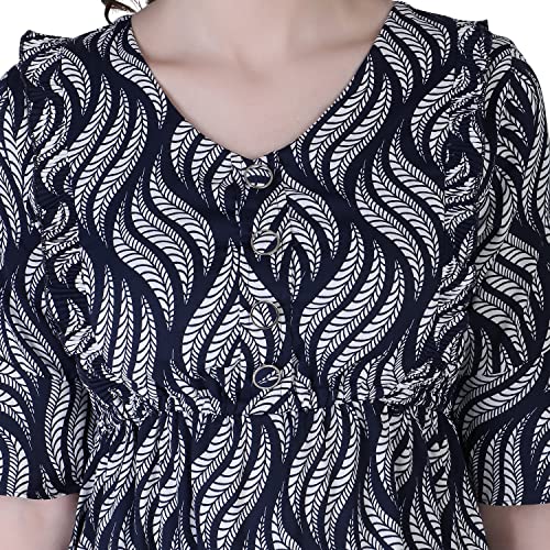 Image of DHRUVI TRENDZ Women's Knee-Length Dress | One Piece Dress for Women | Dresses for Women | Trendi Dress for Women | Dress