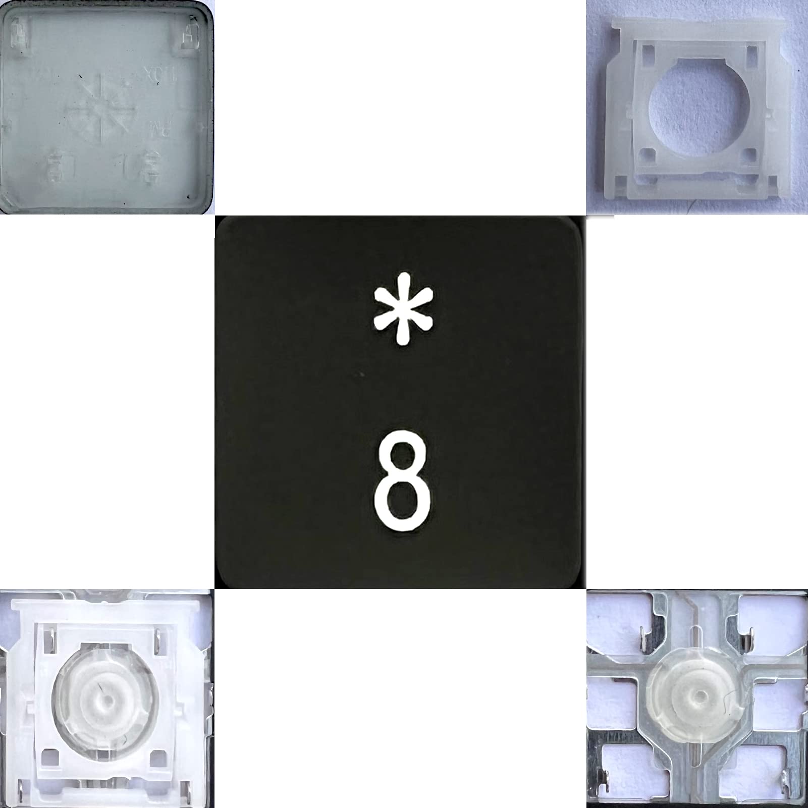 Dolphin.dyl(TM) Replacement Individual Key Keyboard for US Retina Display Pro A1425 A1502 A1398 A1466 Replacement Key Keyboard F (Old Version) — view 118