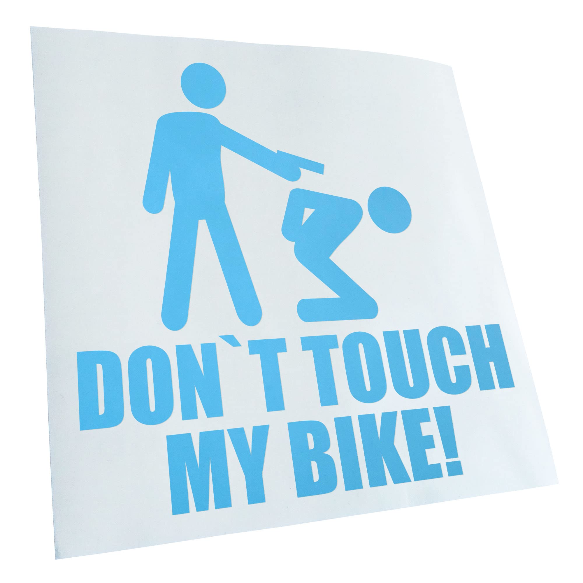 Kiwistar - Car Sticker - Dont Touch My Bike! Sticker for Car, Laptop, Bicycle, Truck, Motorcycle Multi-Coloured JDM Decal Racing