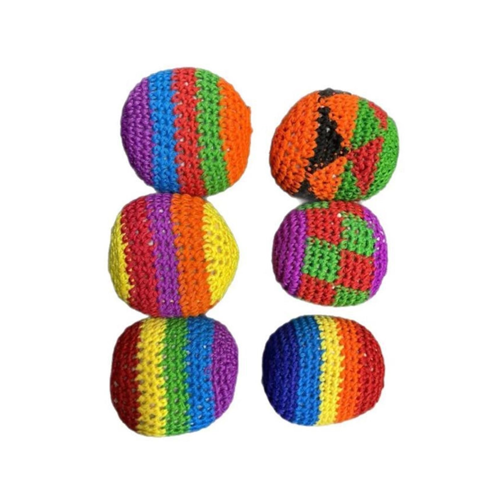 Handgemachte Footbags Soft Handmade Sacks for Footbag Juggling Balls Outdoor Toy Safe and Durable for Camping(5pcs)