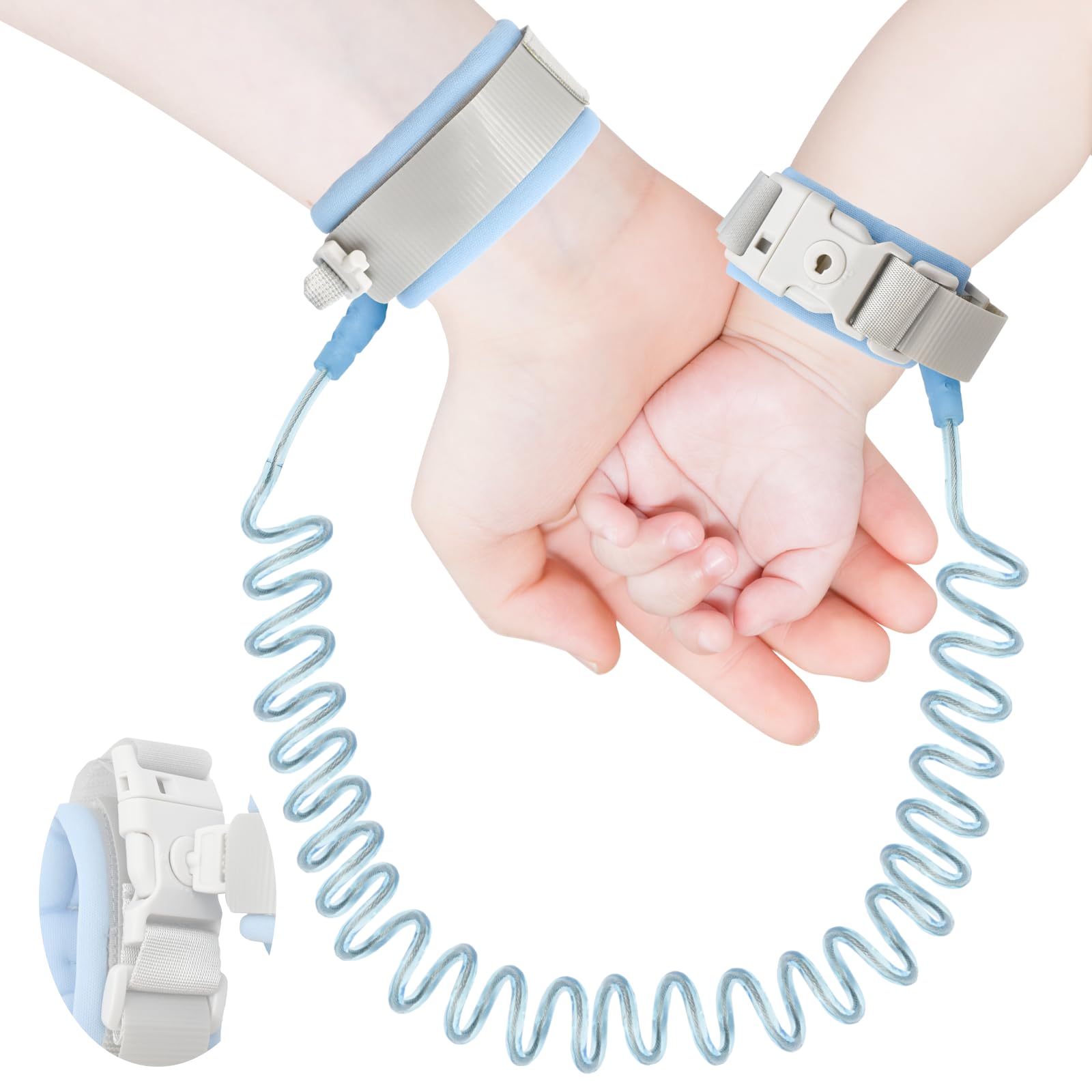 Bracelet anti-perte bébé enfant avec clip de verrouillage cordon 1,5 m sécurité antivol bagages
