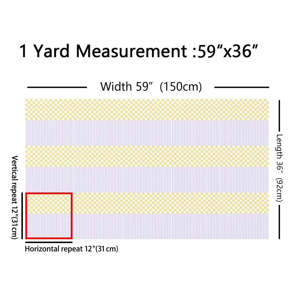 Homewish Fioletowa tkanina w paski od The Yard żółta tkanina flanelowa w kratkę teksturowana tkanina tapicerska w paski, nierozciągliwa, luksusowe miękkie tkaniny dekoracyjne, 3 metry