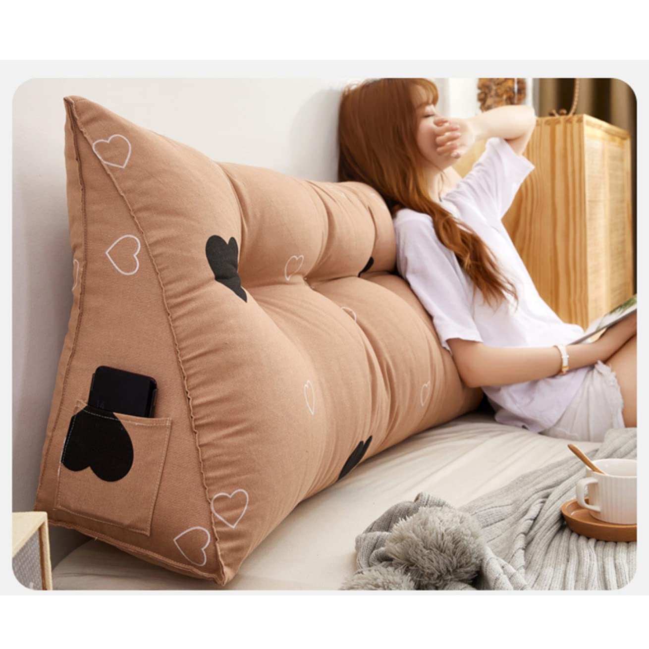 Amazon｜NASFH 背もたれ ベッドの上 クッション 背もたれ 座椅子 80*25