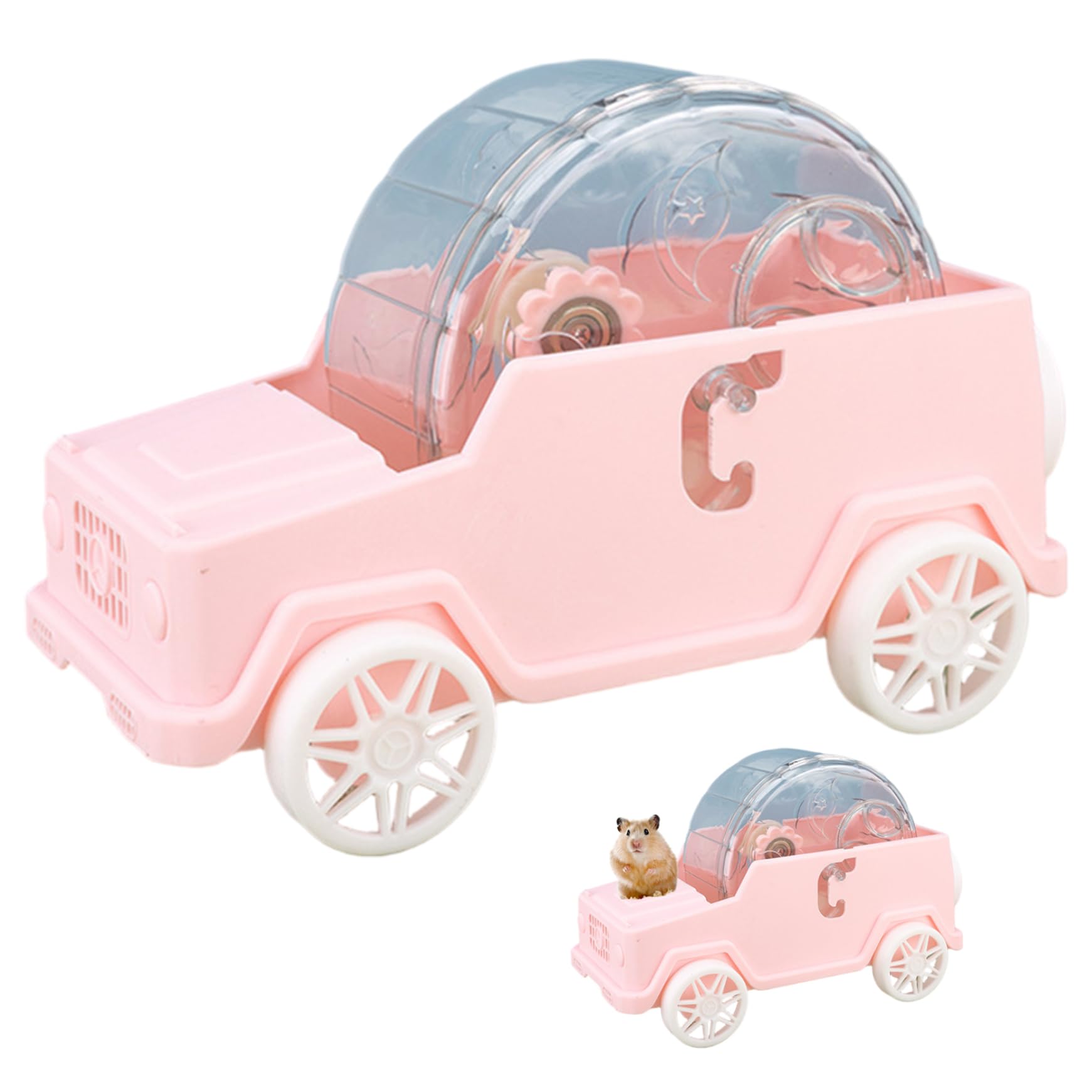 Loopfiets 18 Cm Voor Kleine Dieren Van Kunststof - Geruisloze Hamster Loopfiets Stille Hamsters Gerbilzen Vliegende Schotel Wit