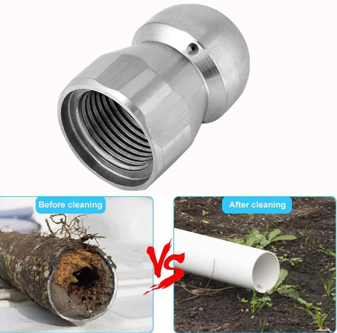 Ugello Jetter 3/8 Per Pulizia Idraulica - In Acciaio Inox, Per Drenaggi E Tubazioni - Foto 11