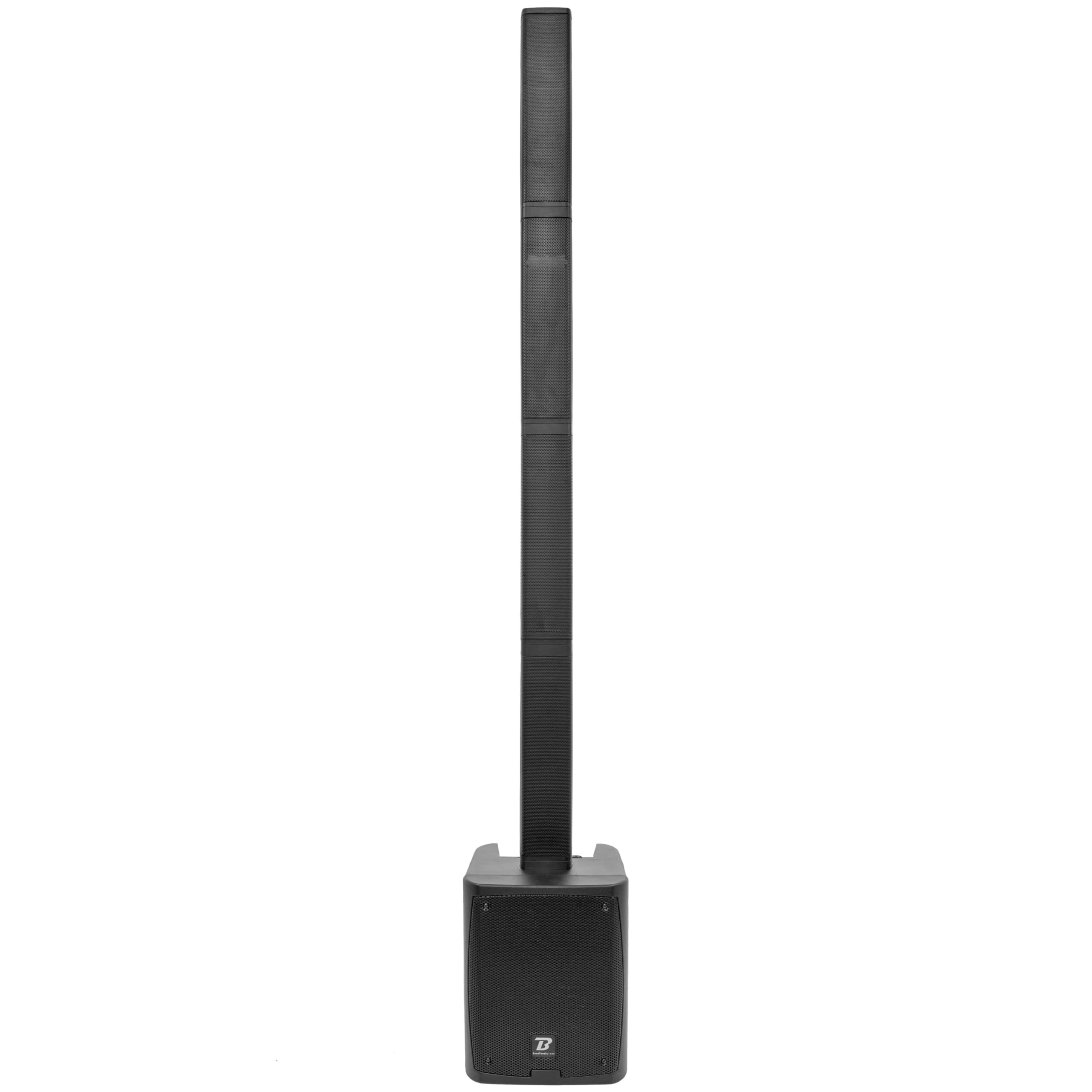 BoomToneDJ FuryLine 400 – Tragbares Lautsprechersystem, 400 W, Bluetooth 5.0, TWS, integrierter DSP, ideal für Konzerte, Outdoor, Partys, Proben, Lieferung mit Schutzhülle, zuverlässige französische
