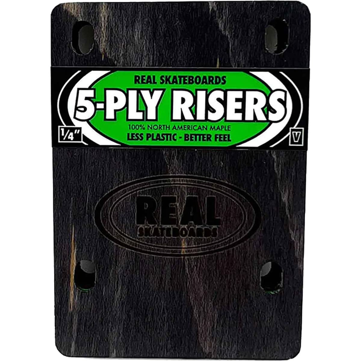 Real Skateboards 5 Ply Wooden Risers Venture - Set of Two (2) - 1/4
