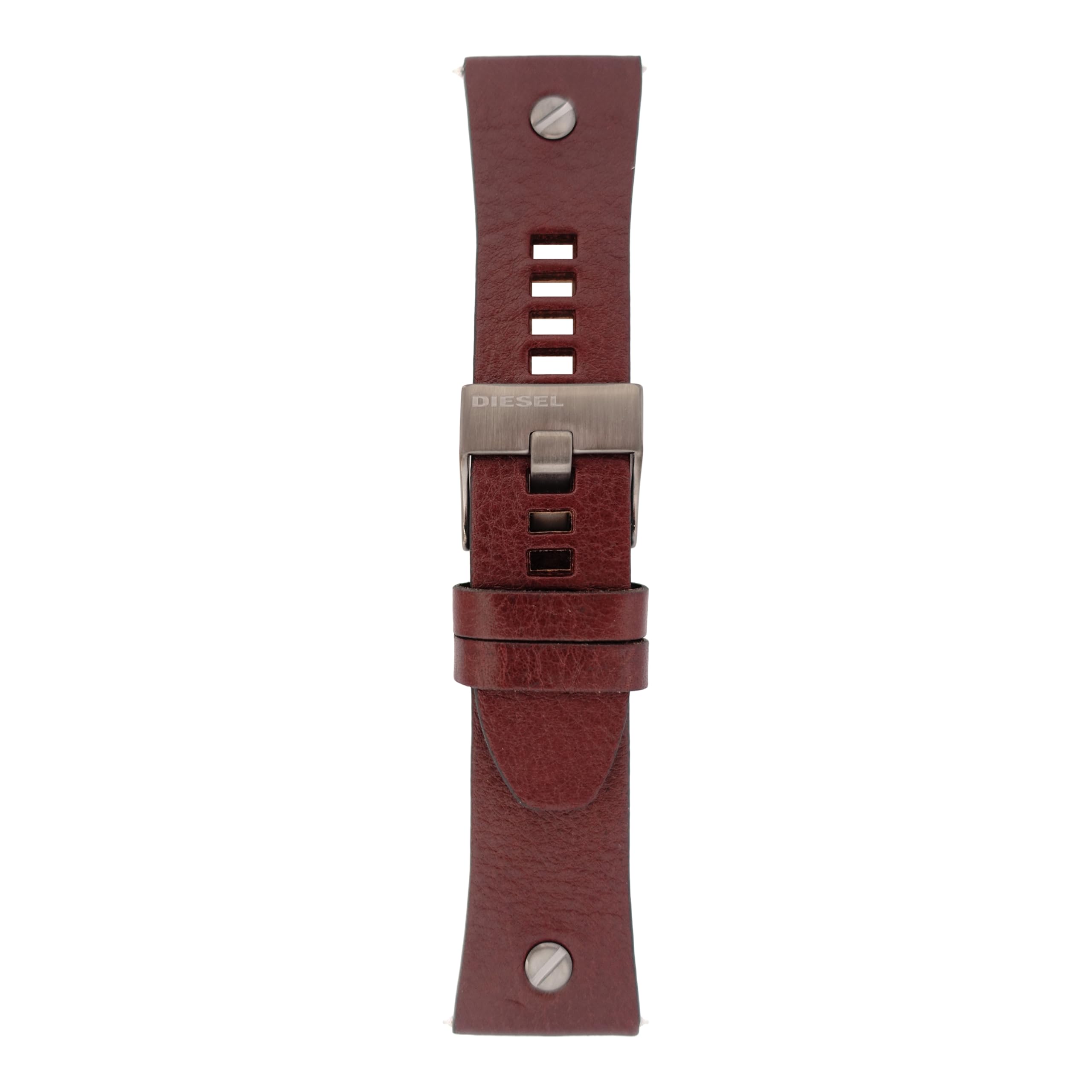 Diesel Montres pour Hommes 28mm, Cuir Marron, Bande de Rechange Originale pour DZ7314