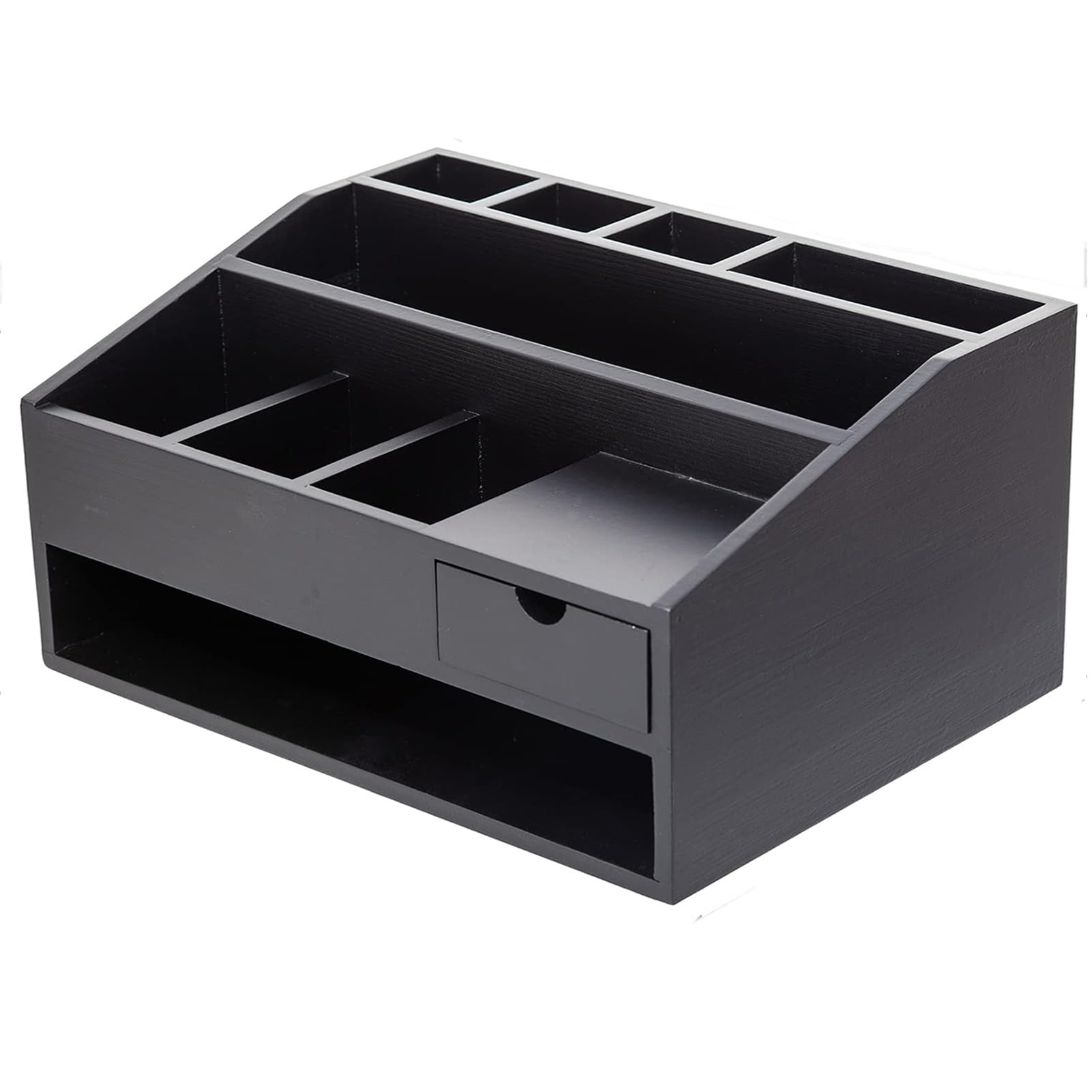 Cassettiera da Ufficio Organizzatore For Forniture For Ufficio In Legno, Con Portapenne E Organizer For File, Con Scomparti Verticali For Cassetti, Organizzazione Di Ripiani Con Scomparti