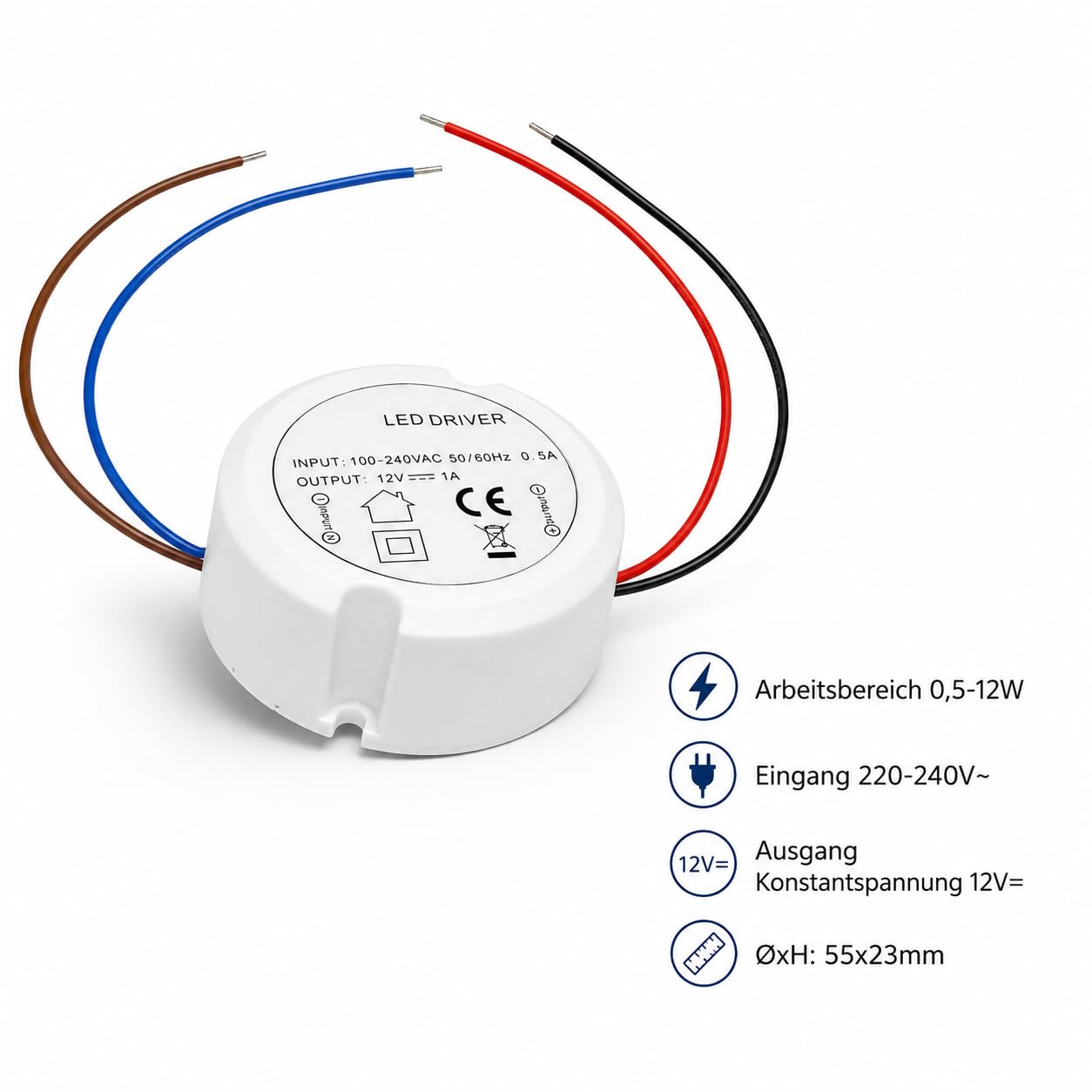4er Set Superflache LED Boden Einbauspots Tom - 12V, Rund, Warmweiss, IP67, Trittfest & Begehbar, Lochausschnitt 46mm, inkl. LED Trafo - Kompakte Einbaustrahler für jeden Einsatzort geeignet.