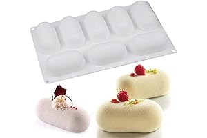 Pillow-Shaped Silicone Baking Molds for 3D Mousse Cakes